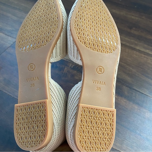 Vivaia Melia Knit Ballet Flat Pointed Toe EU 38 US 7 Beige - Picture 5 of 5